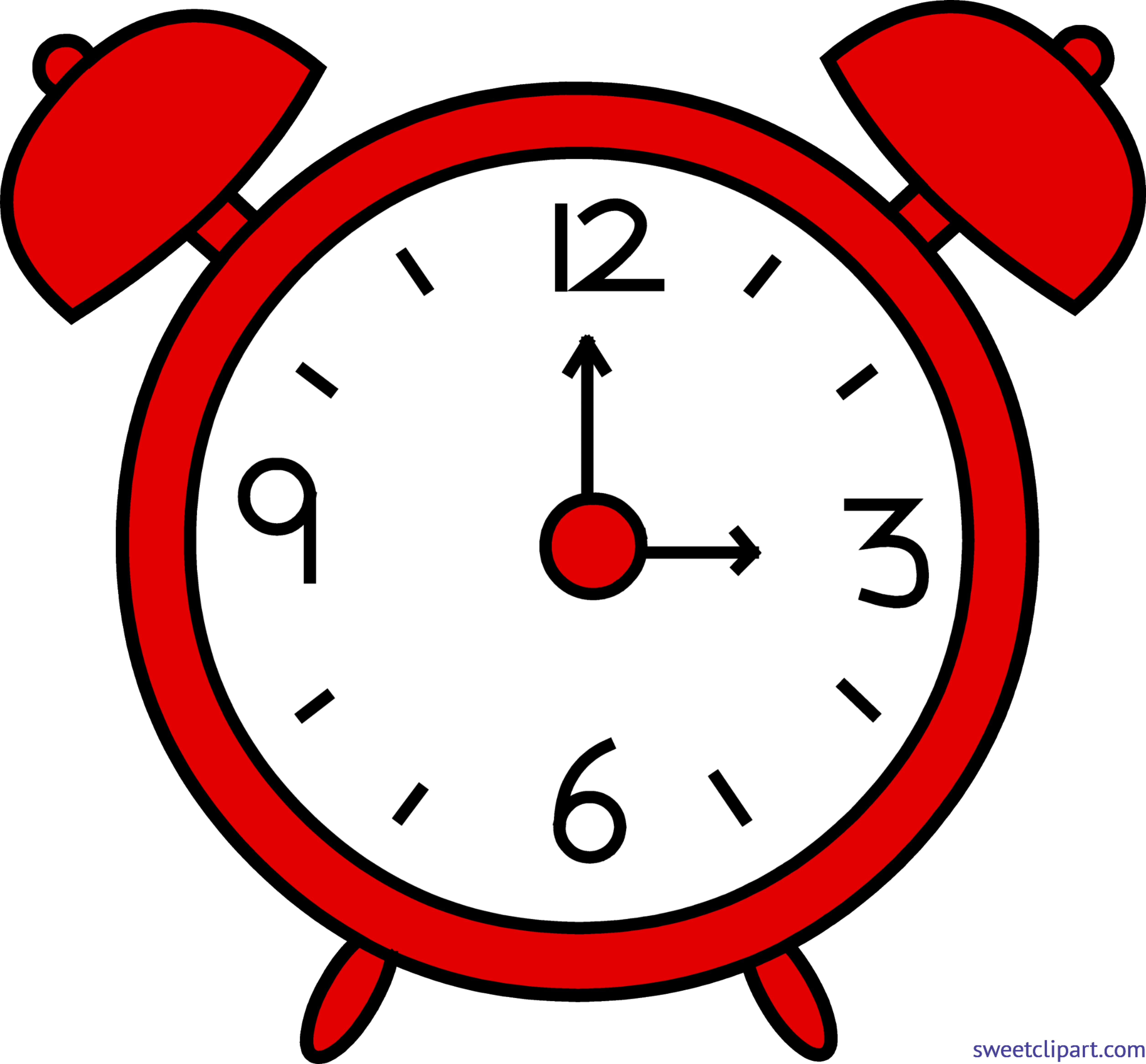little red alarm clock