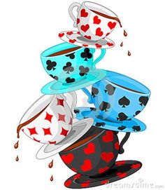 Alice In Wonderland Tea Party Clipart At Getdrawings 