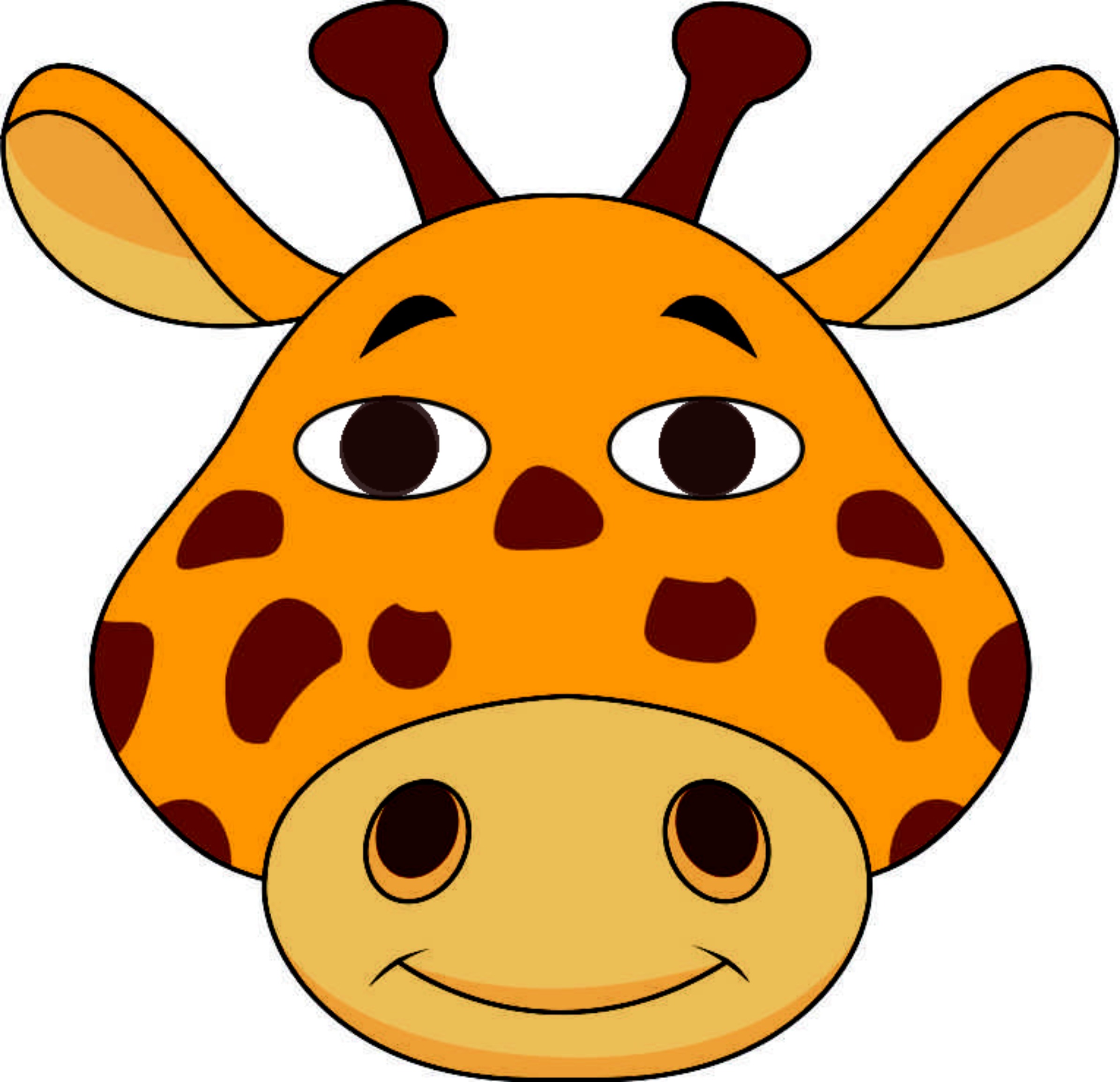Маска голова жирафа