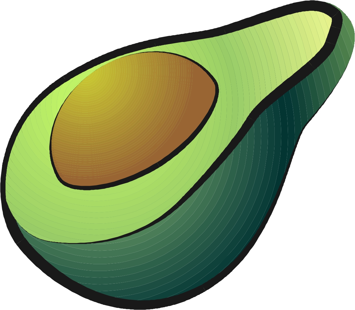 Avocado Clipart at GetDrawings | Free download