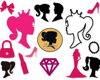 barbie birthday svg