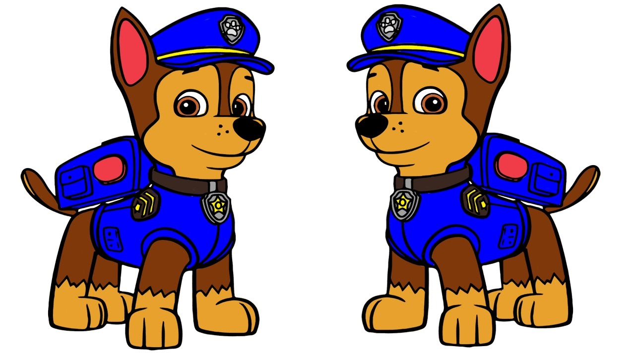 1280x720 Paw Patrol Coloring Pages Chase Paw Patrol Colouring Video.