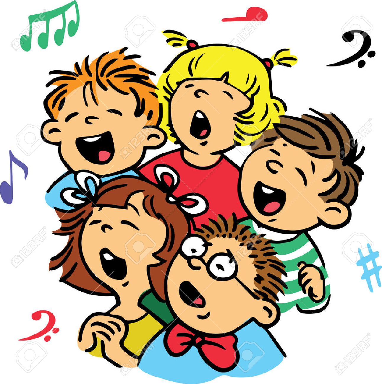 Singing Children Clipart