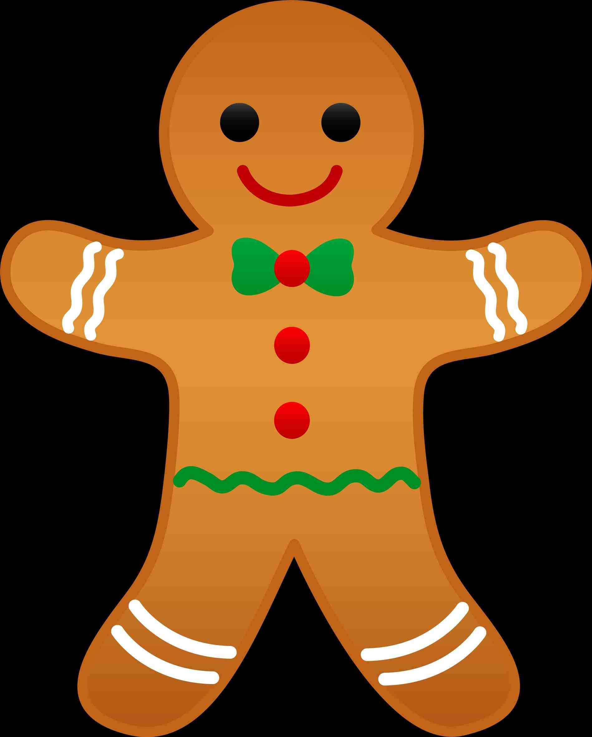Christmas Gingerbread Man Clipart at GetDrawings Free download