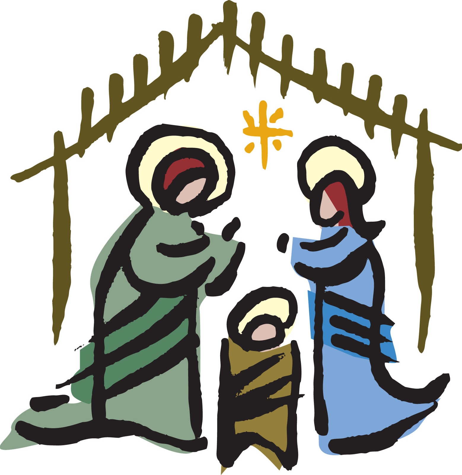 Christmas Nativity Scene Clipart at GetDrawings Free