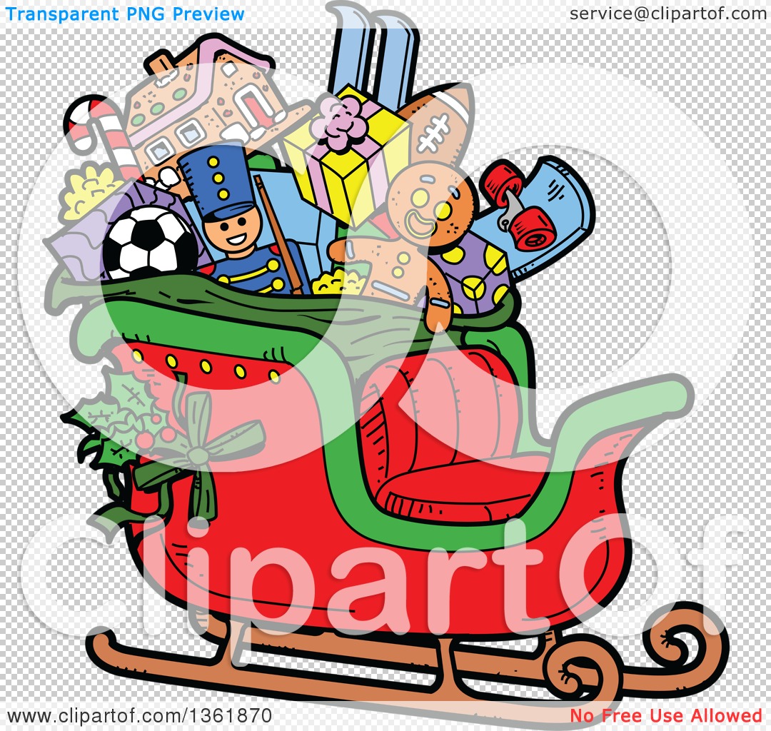 Christmas Sleigh Clipart at GetDrawings | Free download