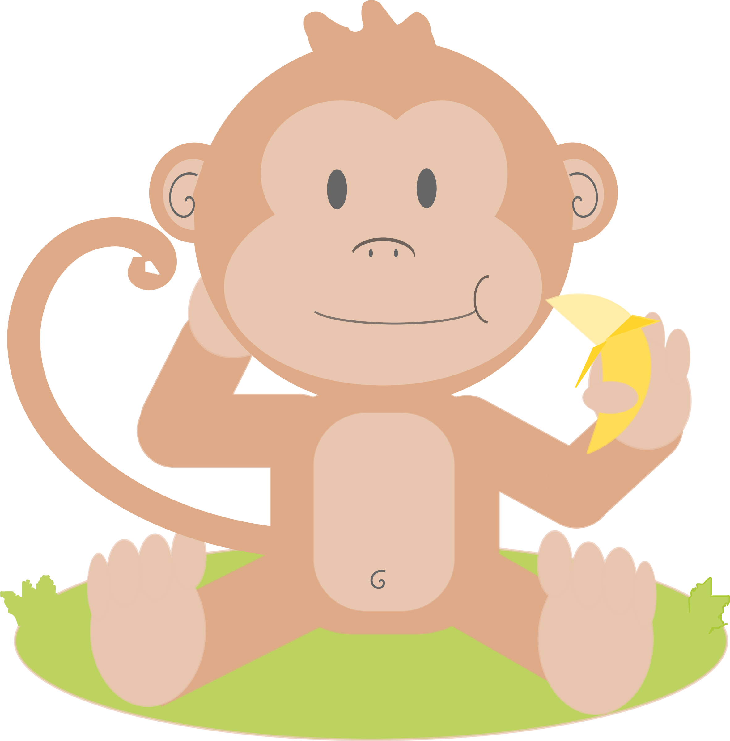 Cute Baby Monkey Clipart at GetDrawings | Free download