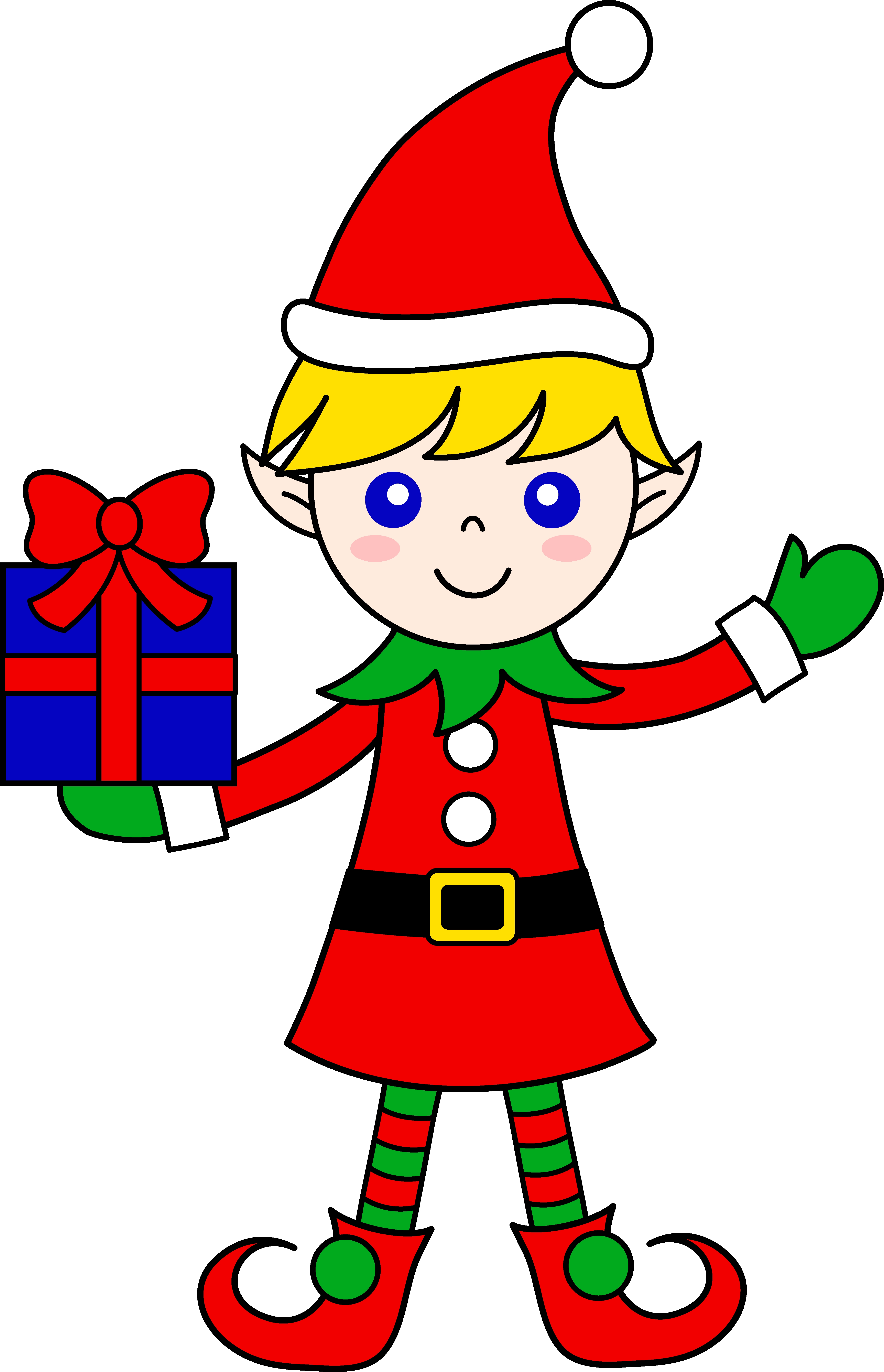 Cute Christmas Elf Clipart at GetDrawings Free download