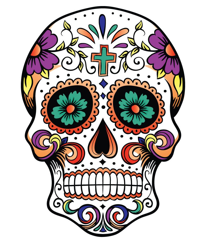 Dia De Los Muertos Skull Clipart At GetDrawings Free Download