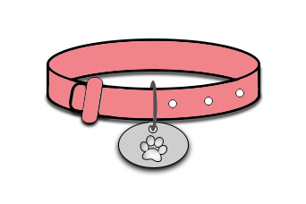 Outlined Dog Collar Clipart Clip Art Art & Collectibles trustalchemy.com