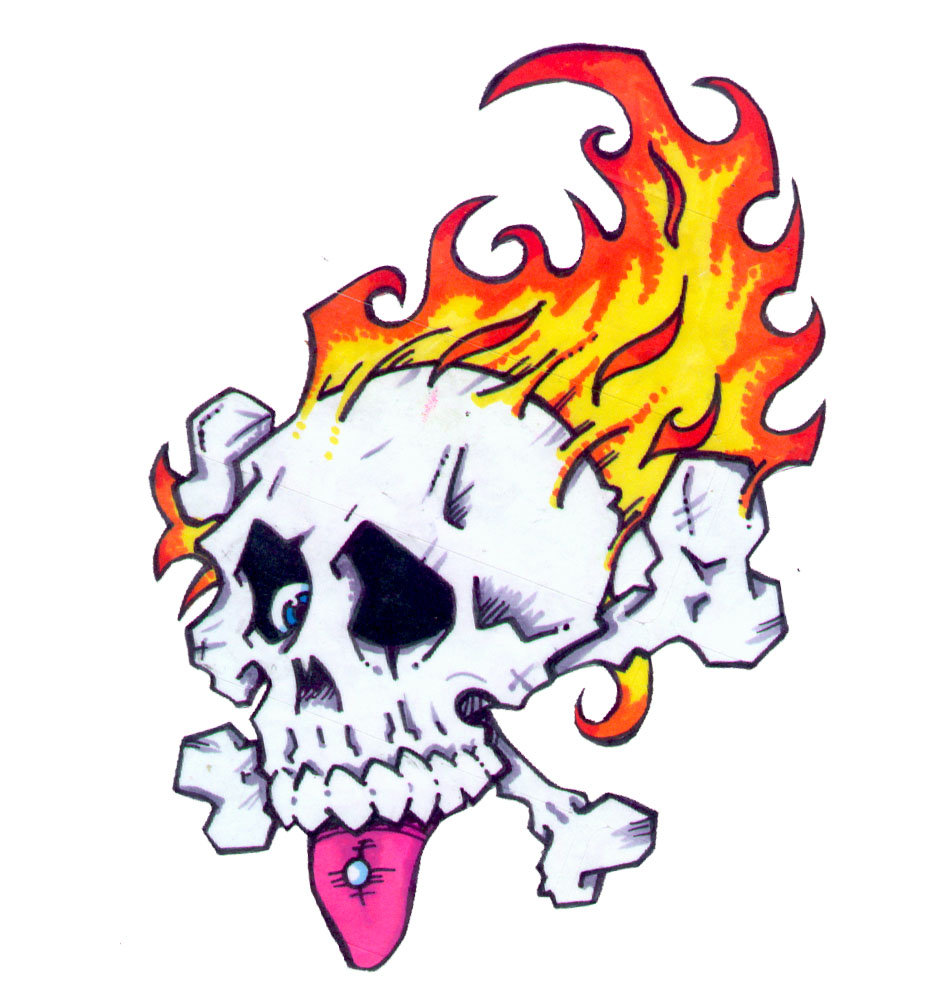 Flaming Skull Clipart at GetDrawings | Free download