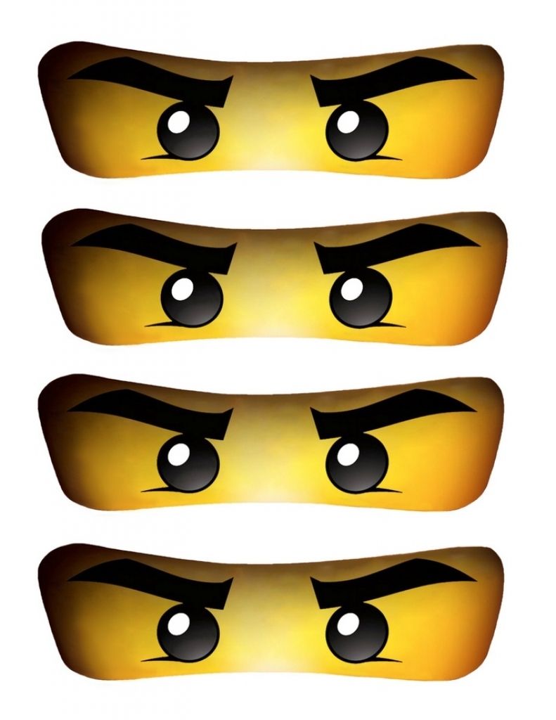 Printable Ninjago Eyes Template Free