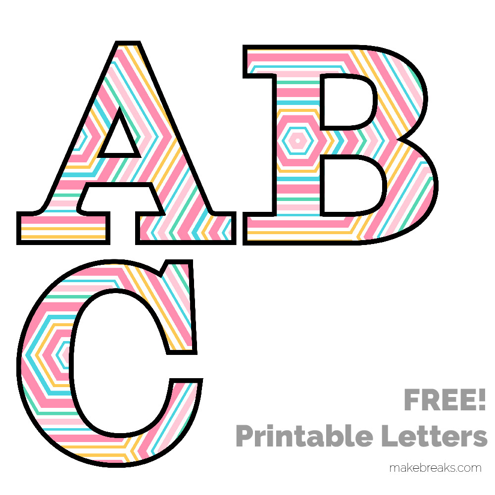 Free Printable Individual Alphabet Letters Handmade Cards Cases And 
