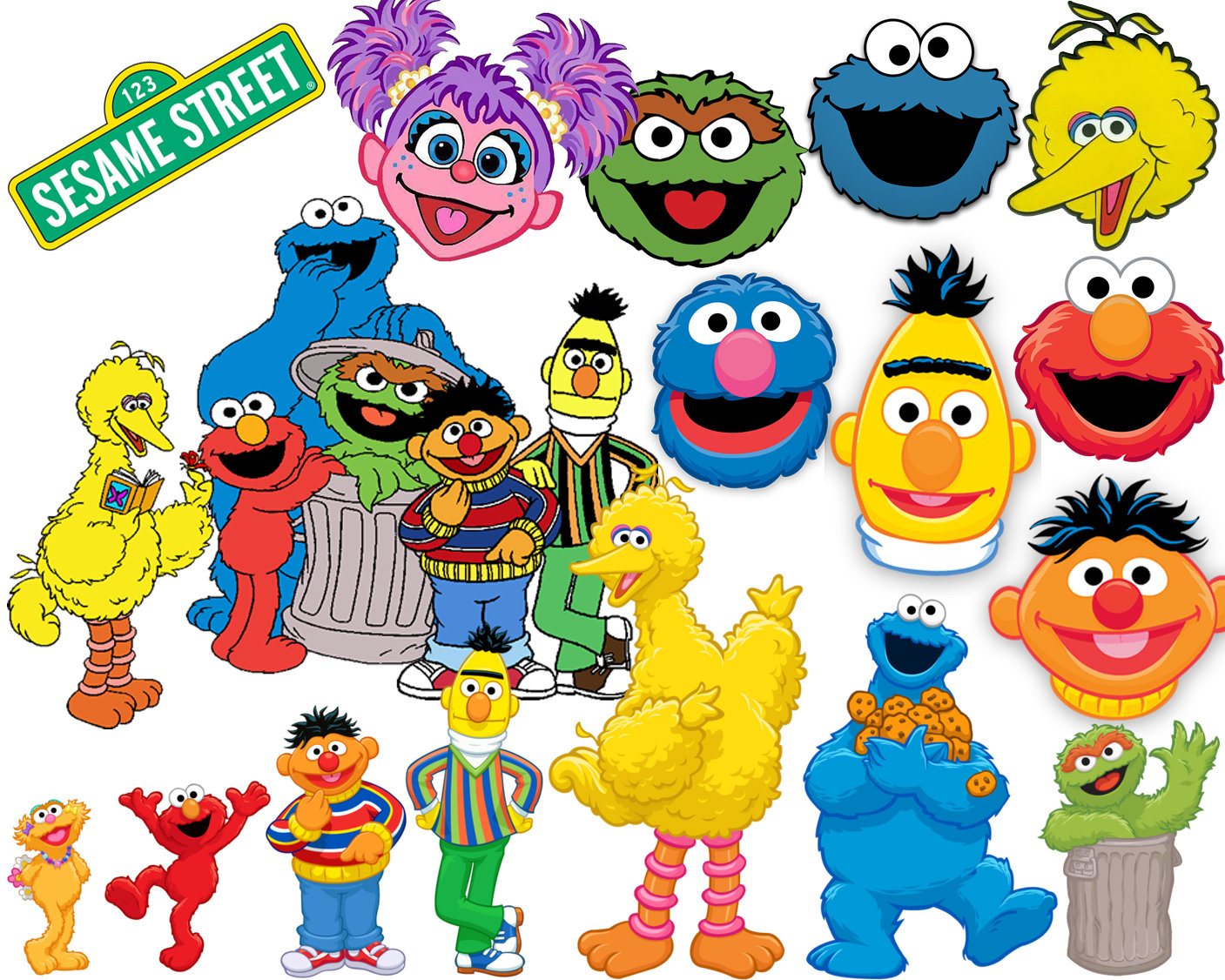 Printable Clip Art Sesame Street Characters