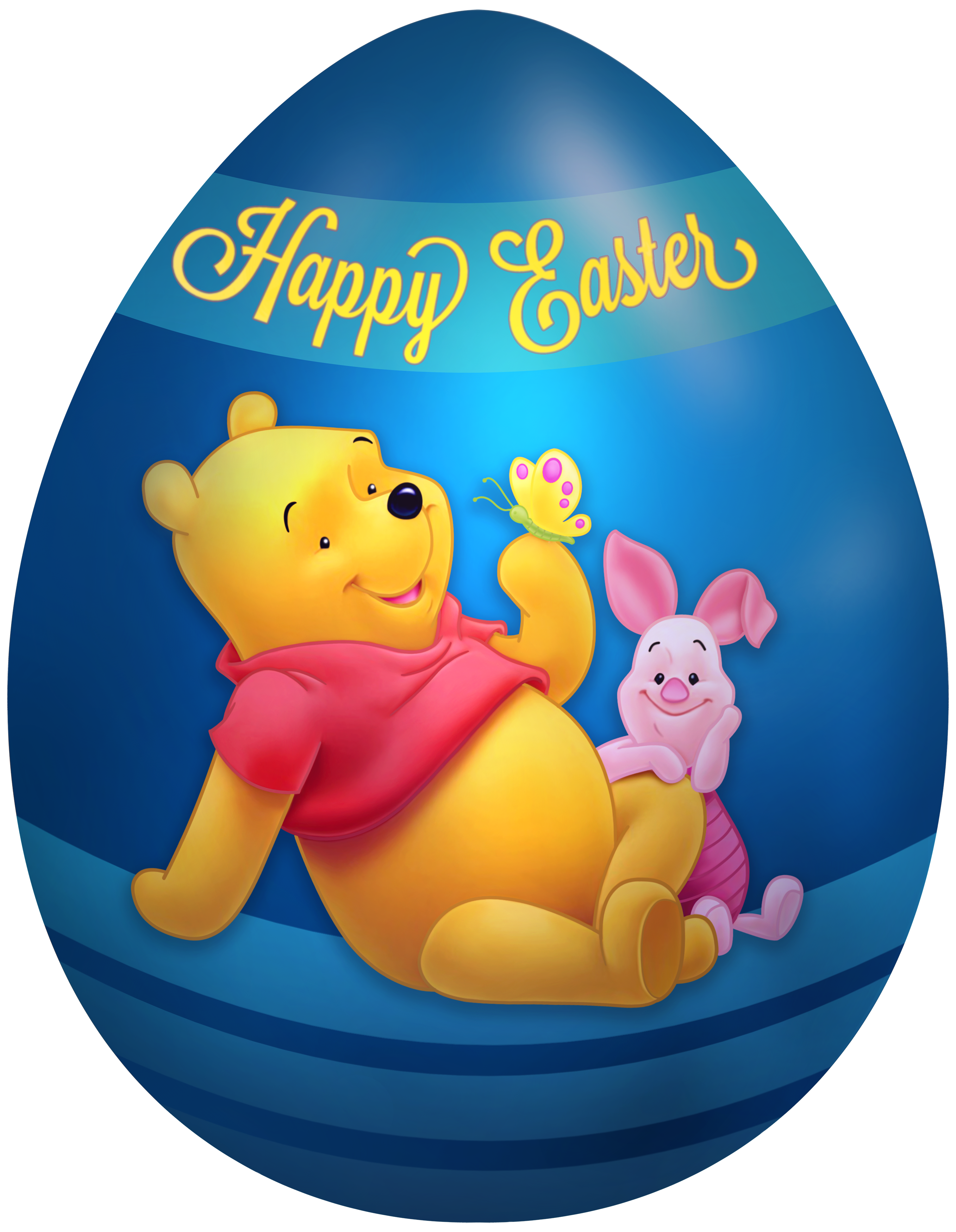 2715x3500 Kids Easter Egg Winnie The Pooh And Piglet Png Clip Art Image.