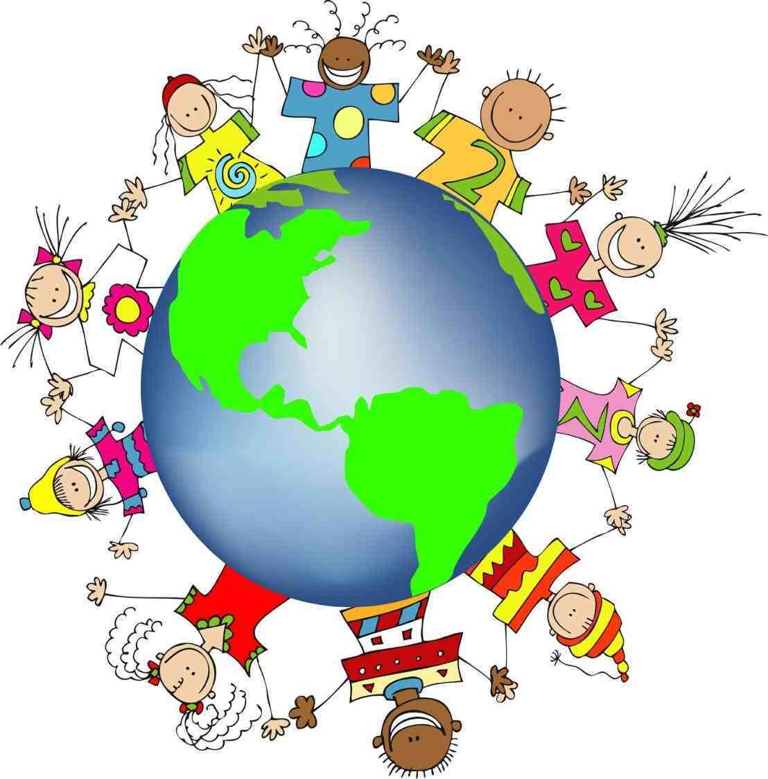 1108x1124 The world clipart hands friends networks globe illustration small