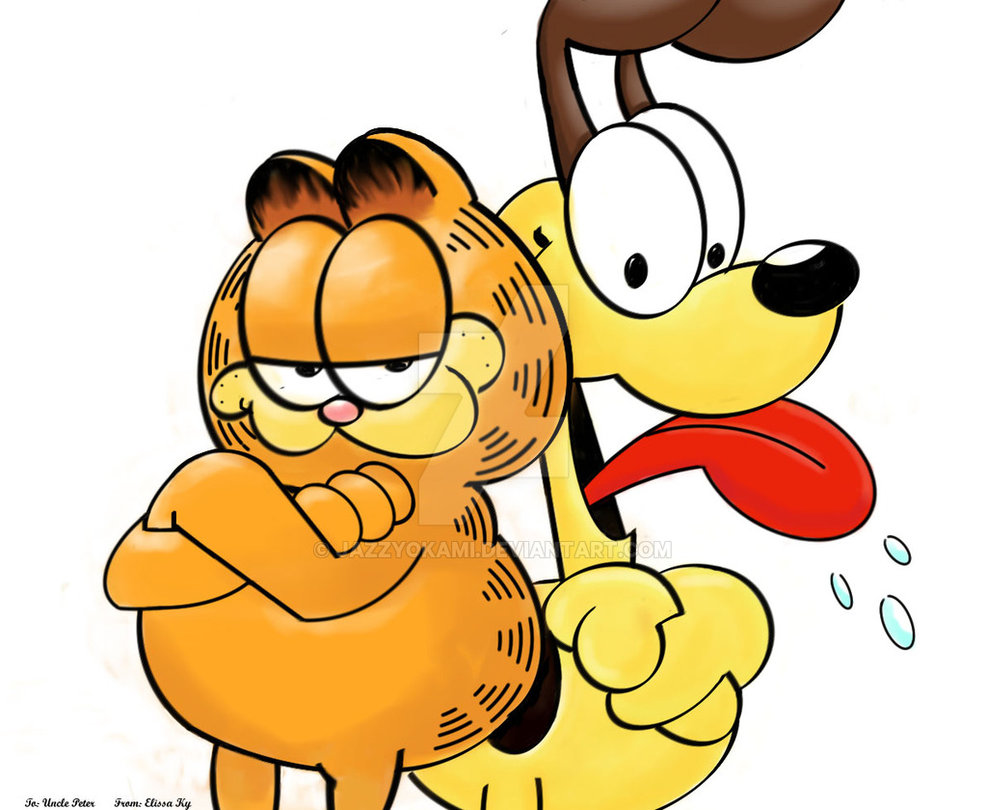 987x810 Garfield And Odie By Jazzyokami.