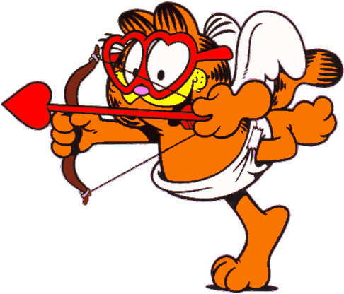 486x416 Garfield Valentines Day Clipart.