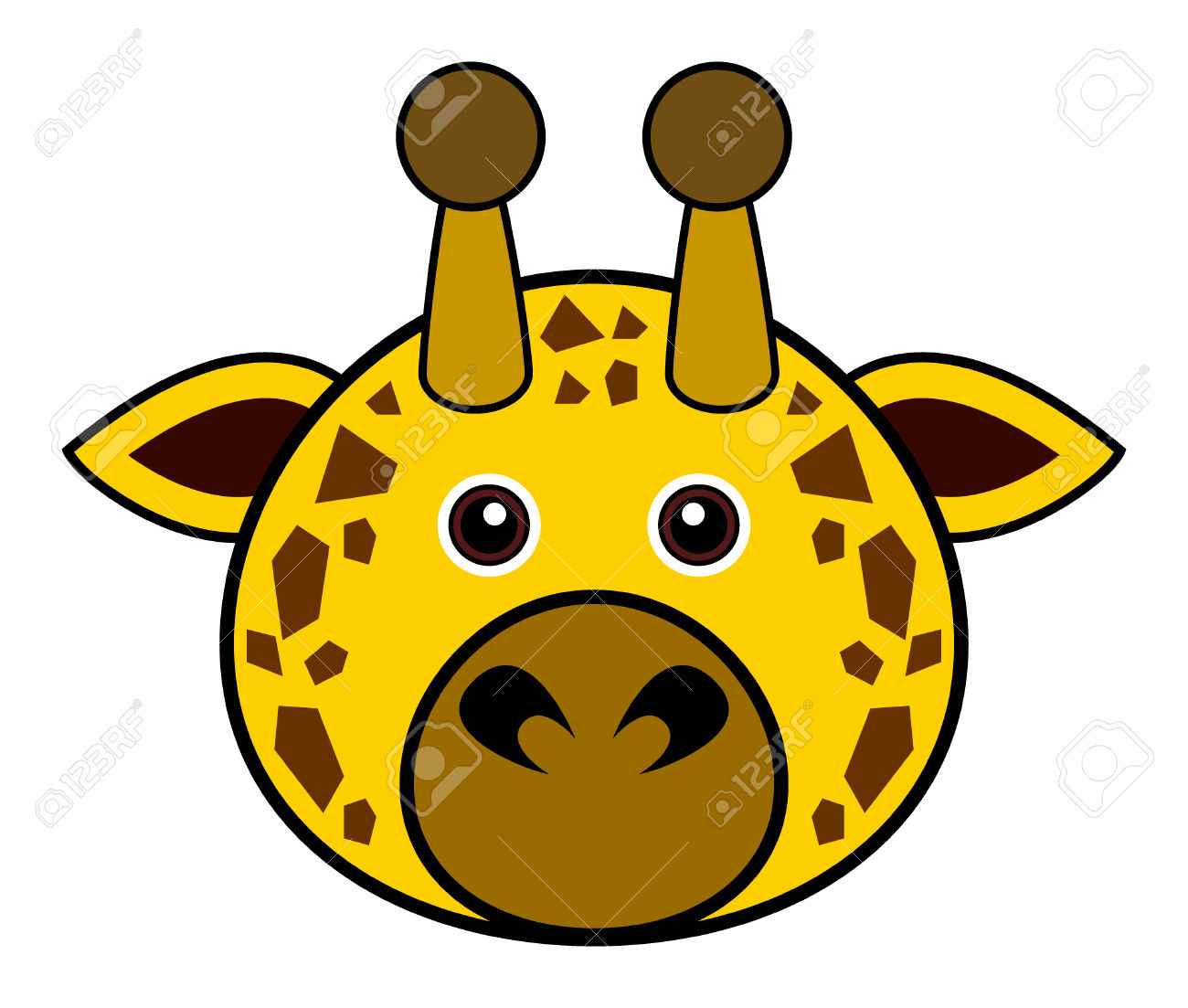 Giraffe Head Clipart At Getdrawings Free Download - vrogue.co