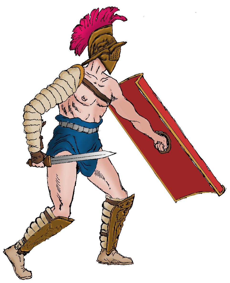 55. Found. clipart images for 'Gladiator'. 