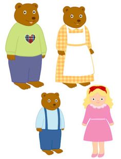 goldilocks and the three bears characters