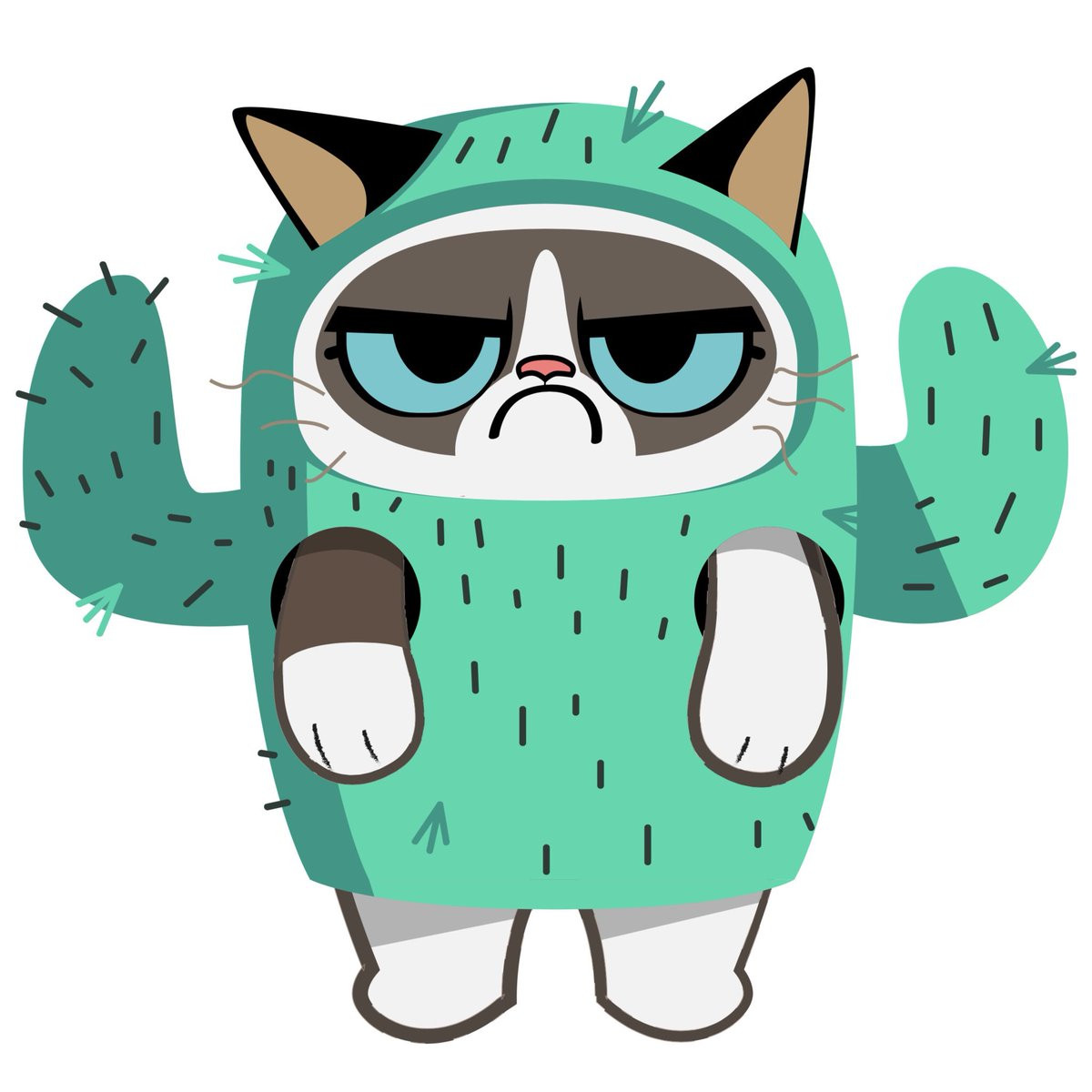 Grumpy Cat Clipart at GetDrawings | Free download