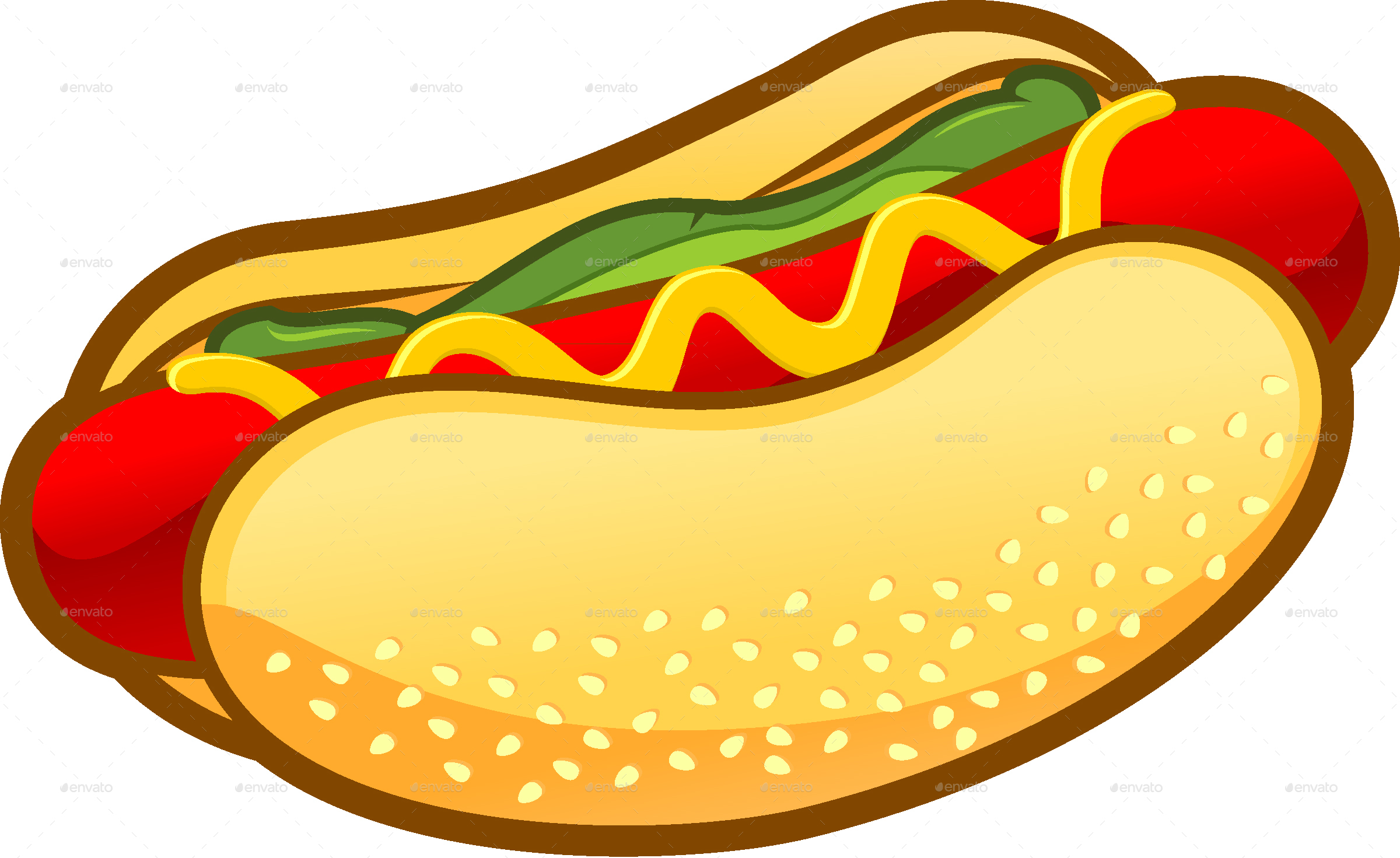 Hot Dog Clipart at GetDrawings | Free download