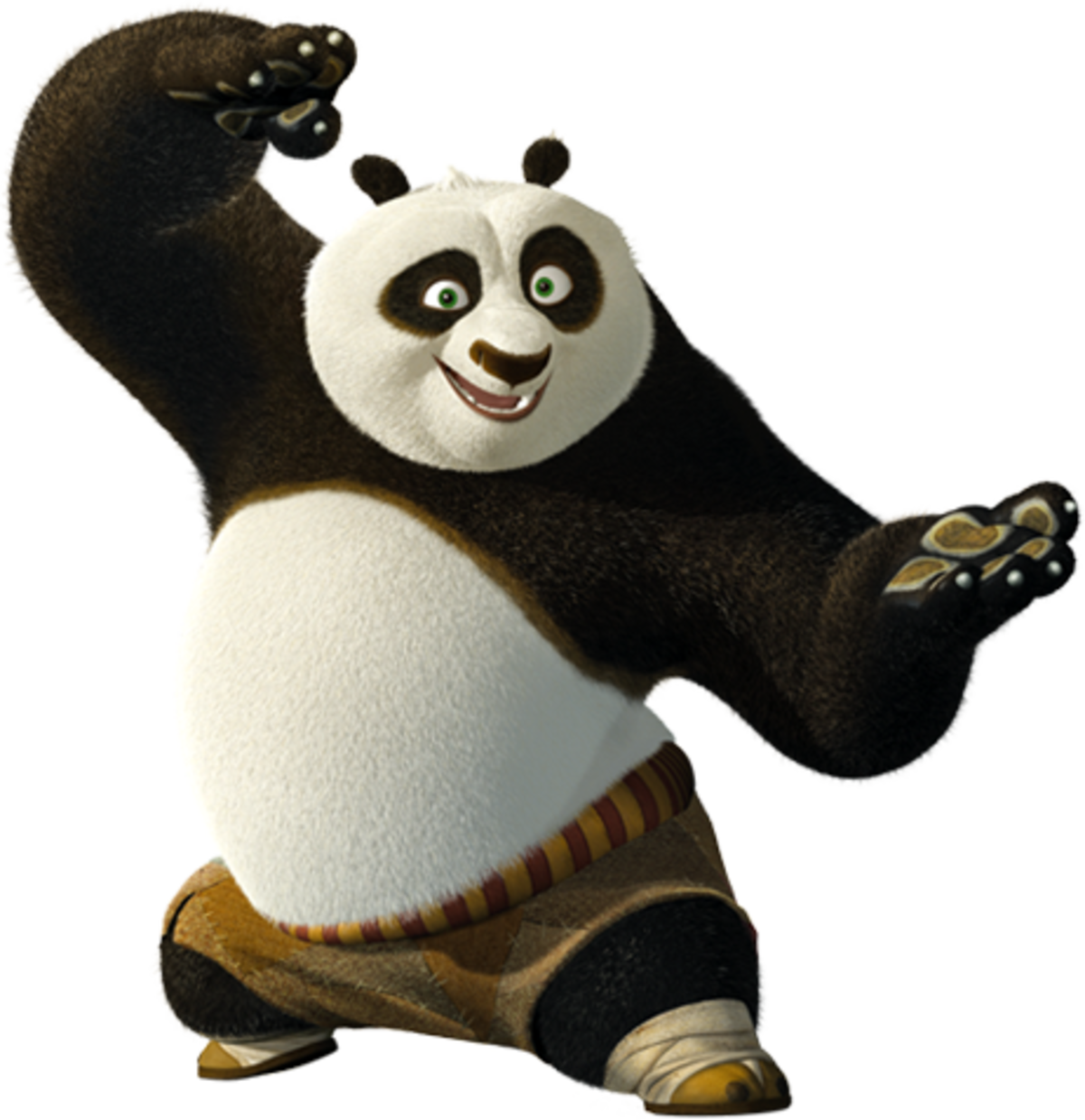 kung fu panda with hat