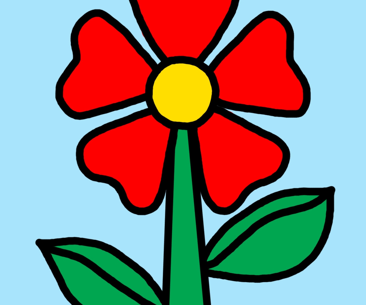 Картина цветы для детей