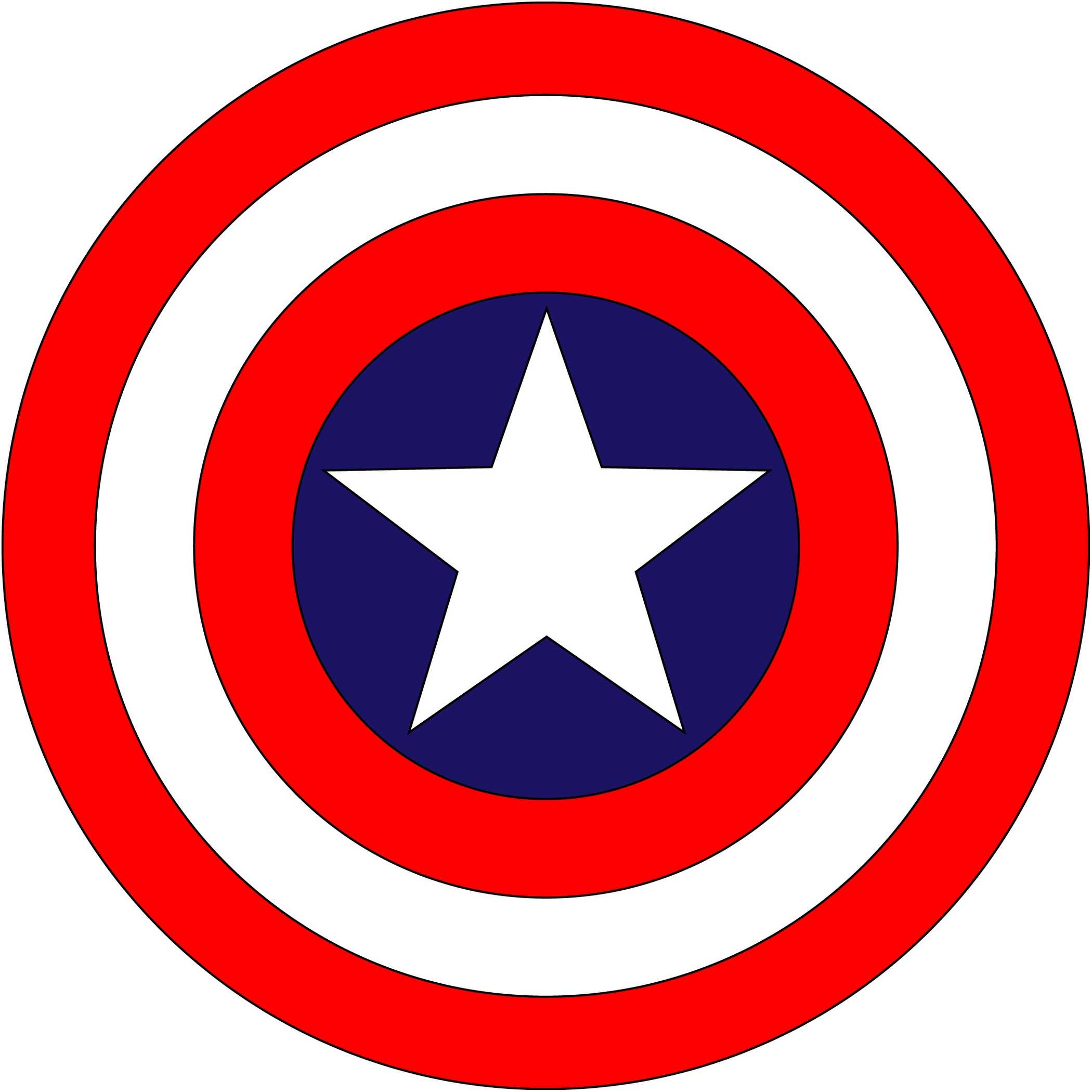 Captain America Shield Free Printable