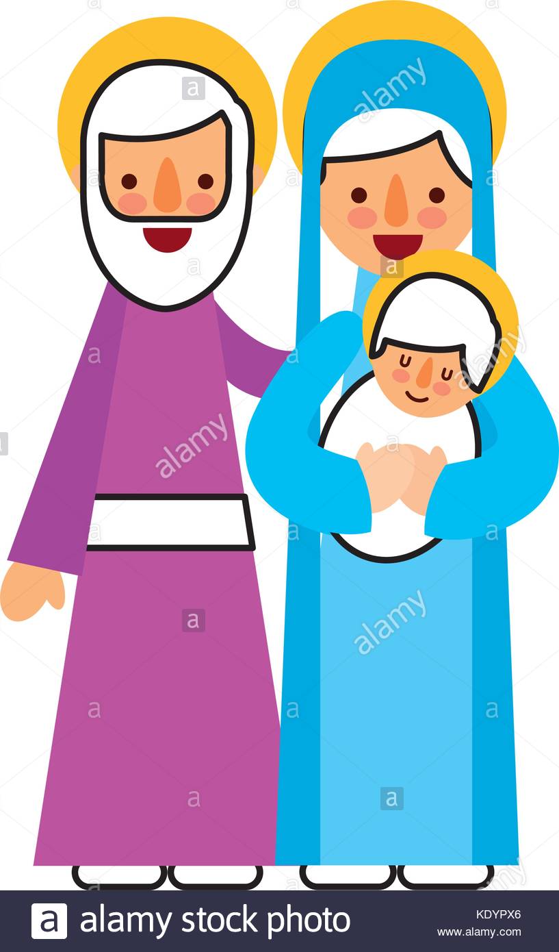 Mary Joseph Jesus Clipart At Getdrawings 