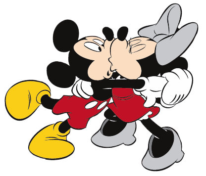 Mickey And Minnie Kissing Clipart at GetDrawings | Free download