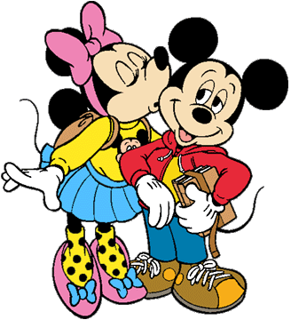 Mickey And Minnie Kissing Clipart at GetDrawings | Free download