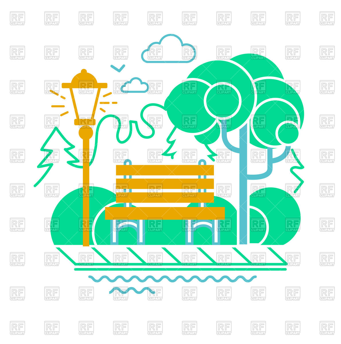 Park Bench Clipart at GetDrawings | Free download