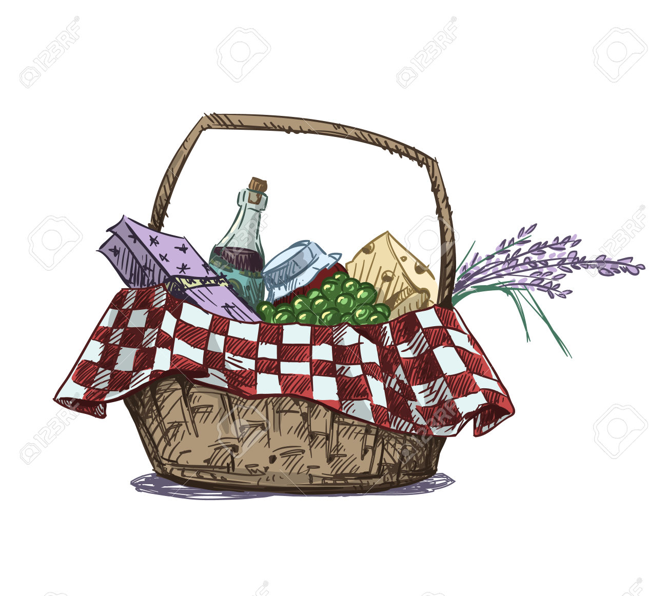 Picnic Basket Clipart at GetDrawings | Free download