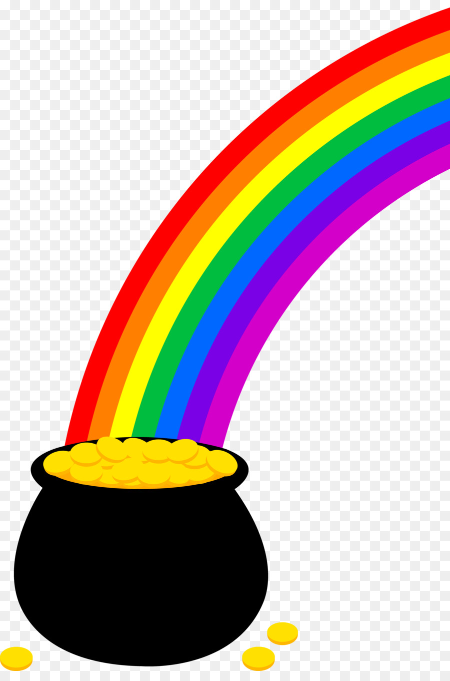 Rainbow And Pot Of Gold Clipart at GetDrawings | Free download