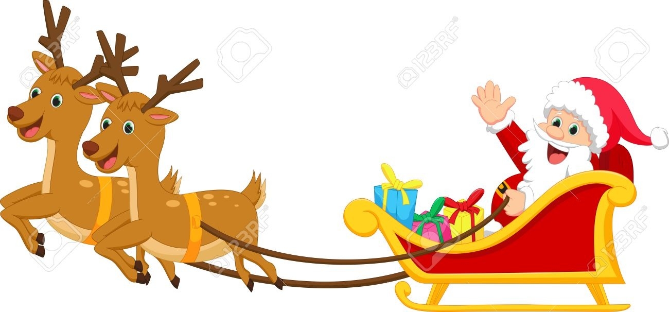 Sleigh And Reindeer Clipart at GetDrawings | Free download