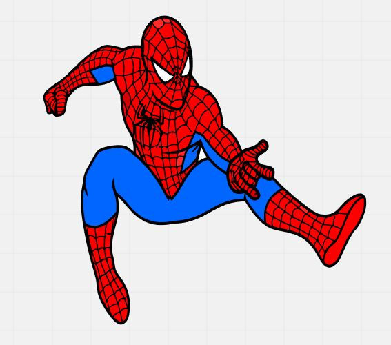 567x500 Spider Man Svg File, Spider Man Clip Art, Svg Cutting File, Svg.