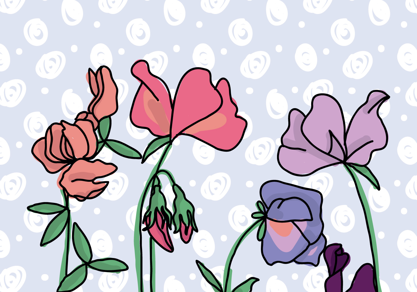 Sweet Pea Clipart at GetDrawings | Free download