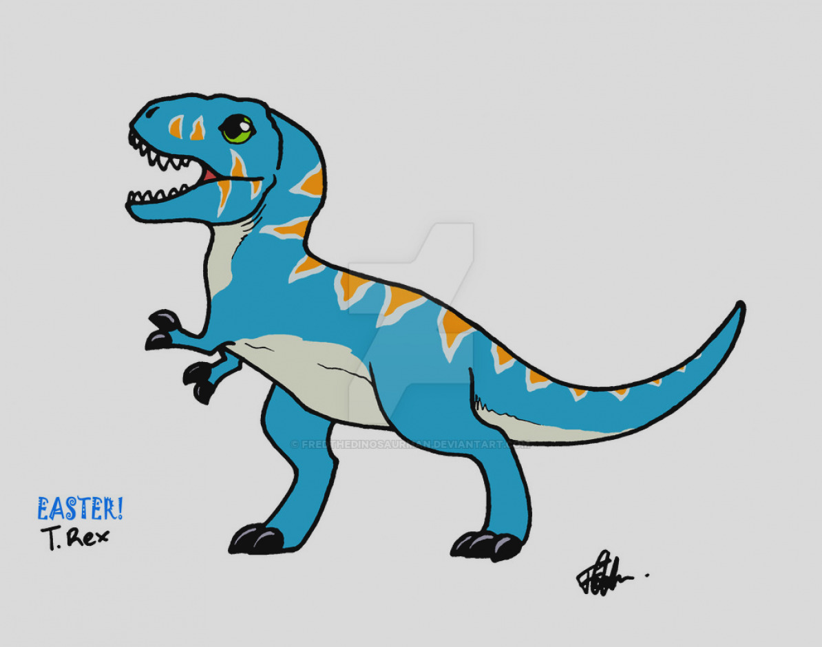 Тираннозавр детский рисунок