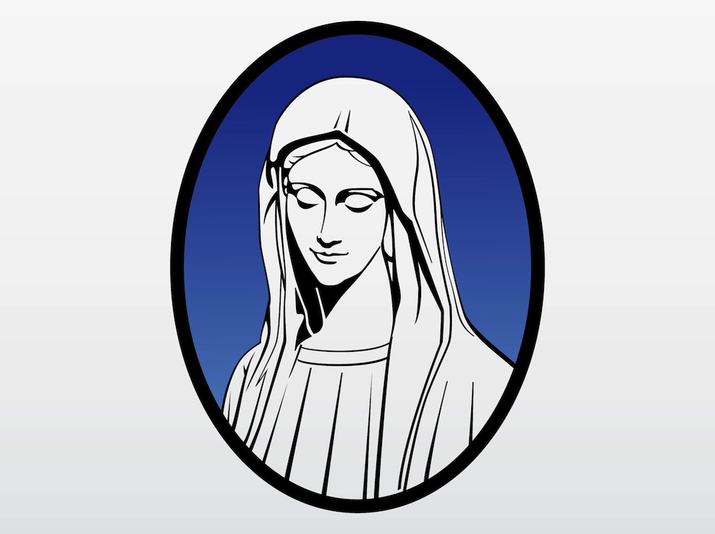 Virgin Mary Clipart At GetDrawings Free Download.