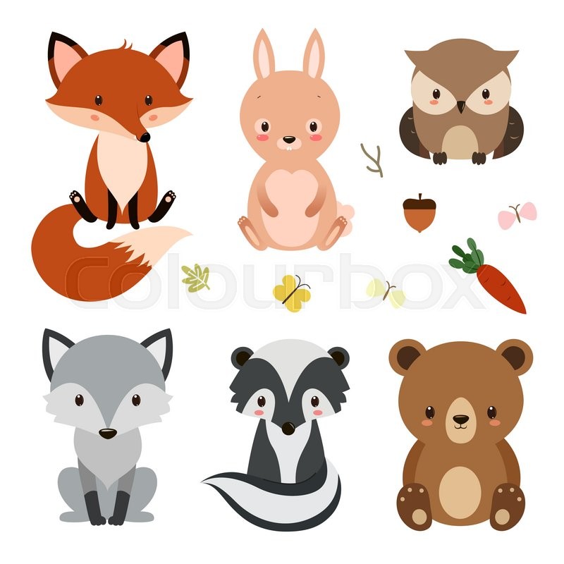 Woodland Animal Clipart at GetDrawings | Free download