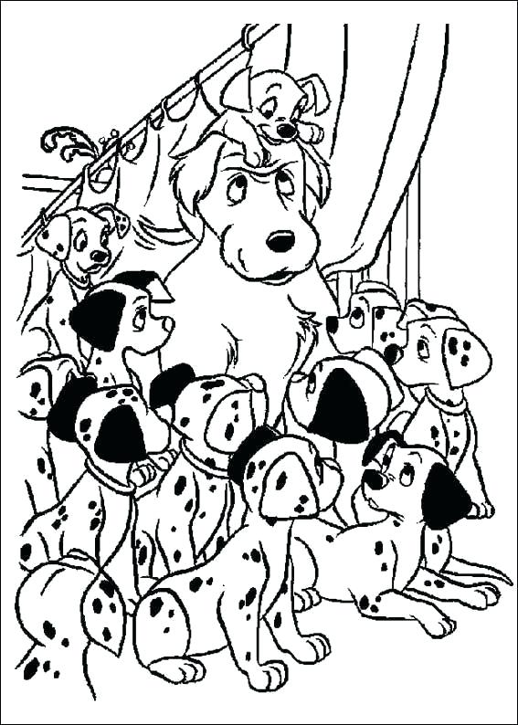101 Dalmation Coloring Pages Printable at GetDrawings | Free download