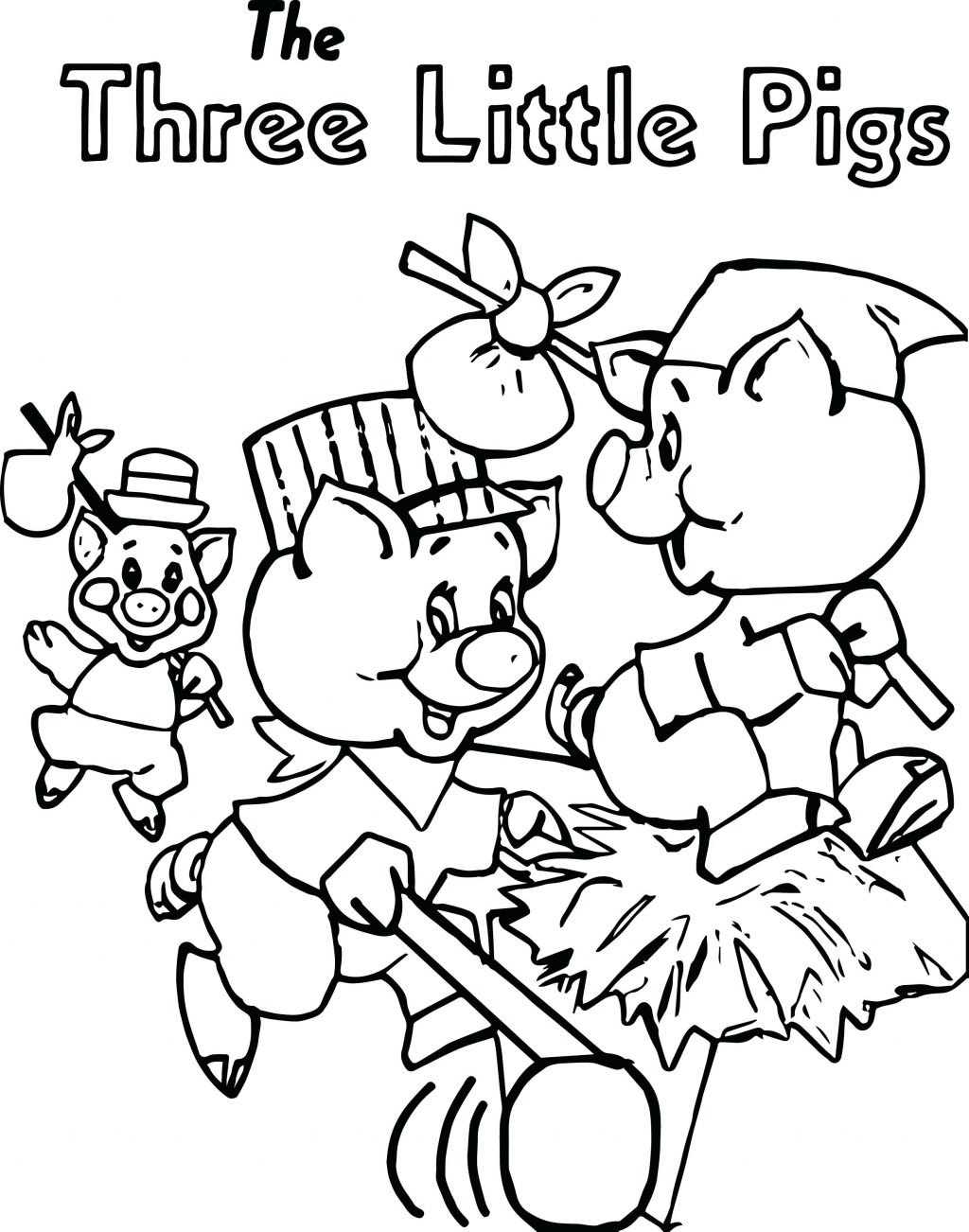 3 Little Pigs Coloring Page At GetDrawings Free Download