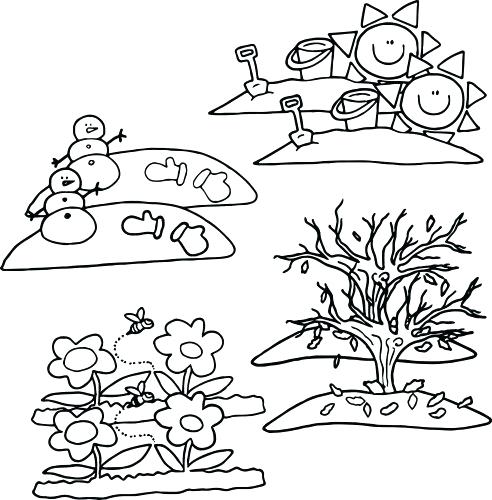 4 Seasons Coloring Pages at GetDrawings | Free download