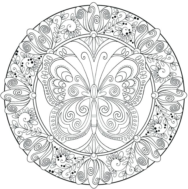 Abstract Butterfly Coloring Pages at GetDrawings | Free download