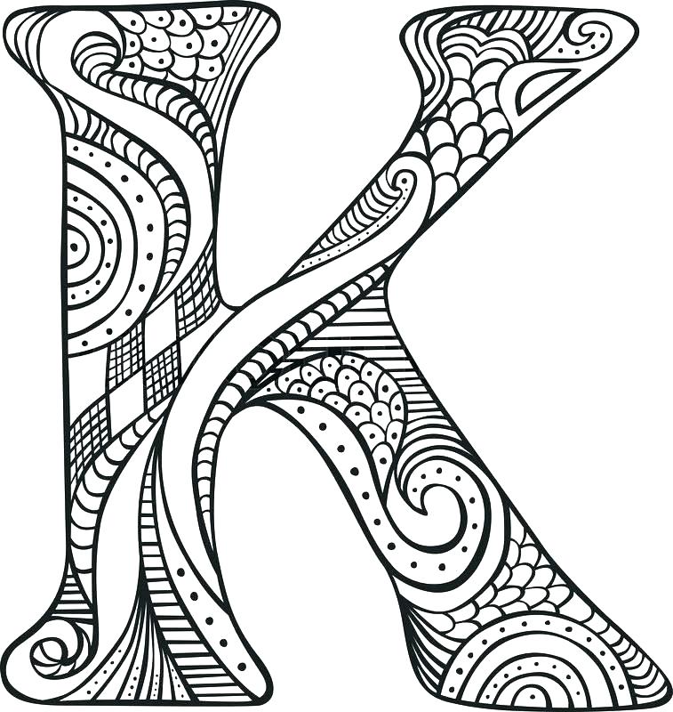 Adult Alphabet Coloring Pages at GetDrawings | Free download