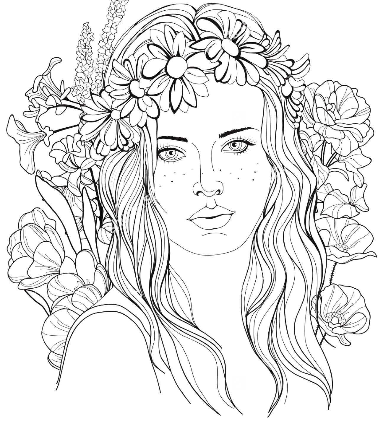 Adult Coloring Pages People at GetDrawings | Free download