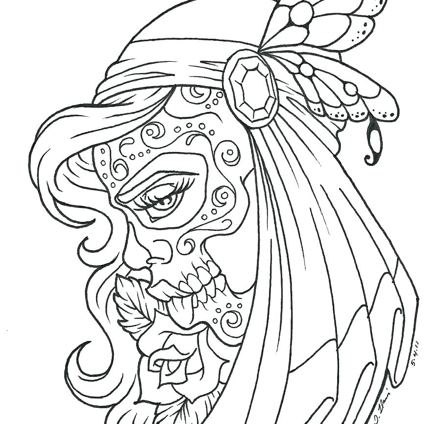 Adult Tattoo Coloring Pages At Getdrawings 