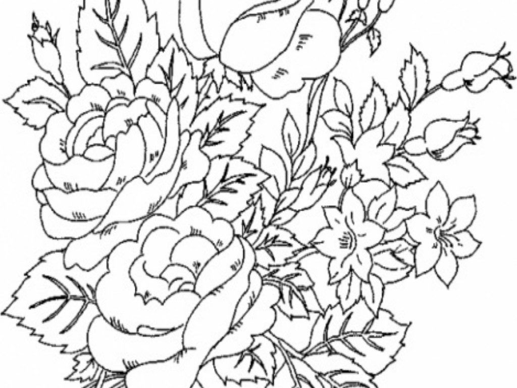 Advanced Flower Coloring Pages at GetDrawings | Free download